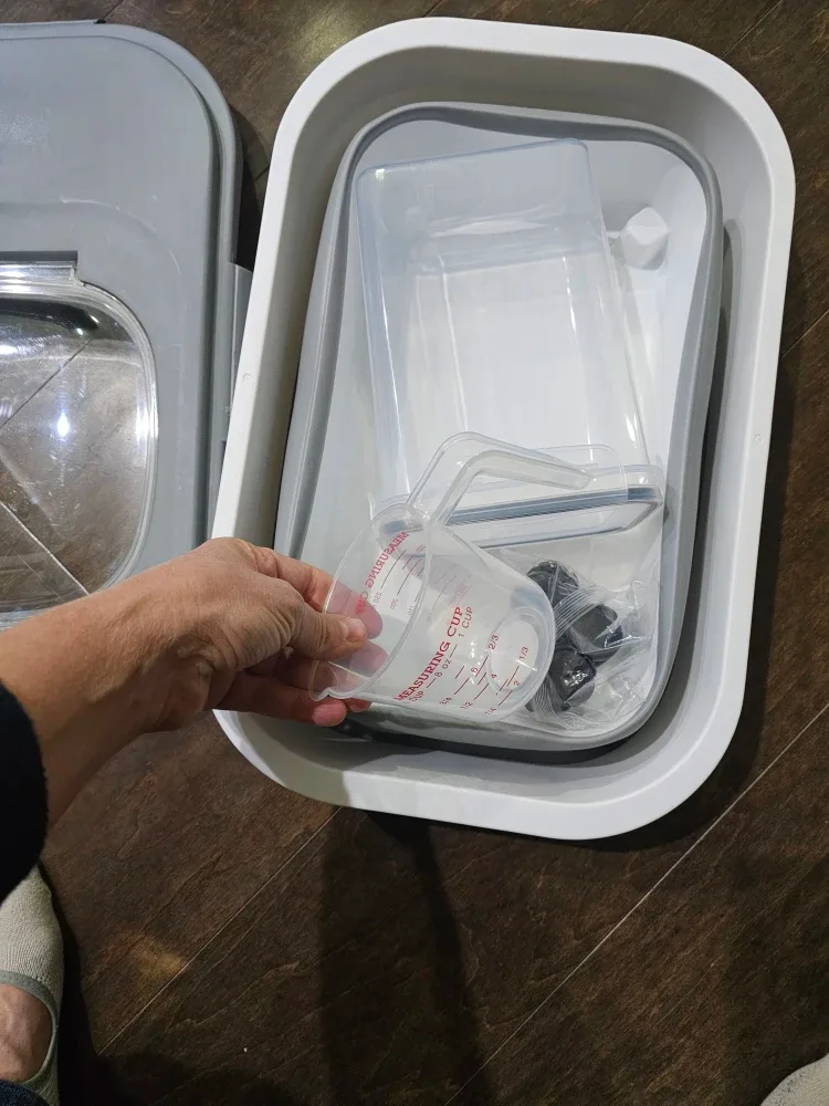 Adjustable Collapsible Pet Food Container image indicator(9)