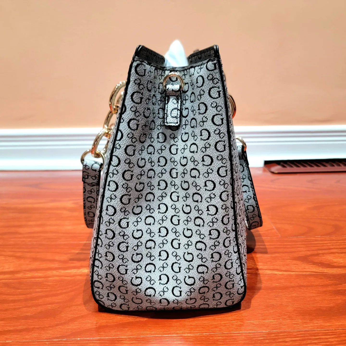 Guess Chiarra Logo Satchel Bag image indicator(3)