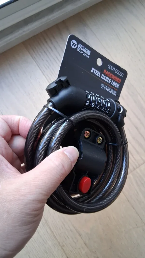 Password Bike Lock, with Base Mount image indicator(2)