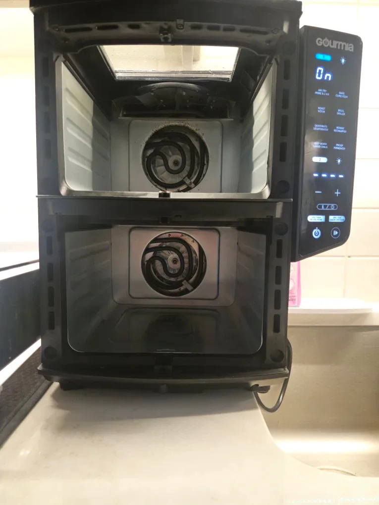 Gourmia 4-Dish Dual Basket Air Fryer - 10.4L Capacity image indicator(4)