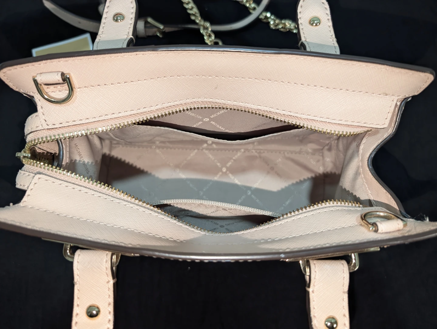 Michael Kors Quinn Small Saffiano Leather Satchel in Pink - photo 4