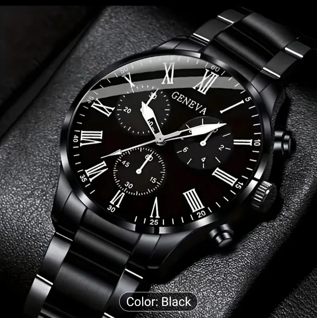 Geneva Black Wristwatch