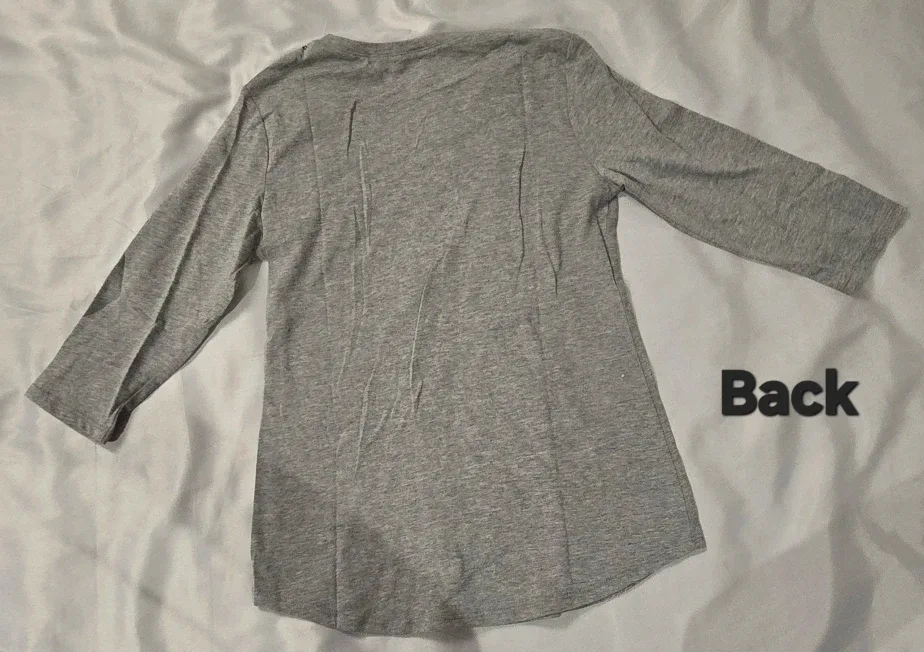 NEW! Justice Girl's Grey Flip Sequin Heart Top!- Size 12 Youth image indicator(5)