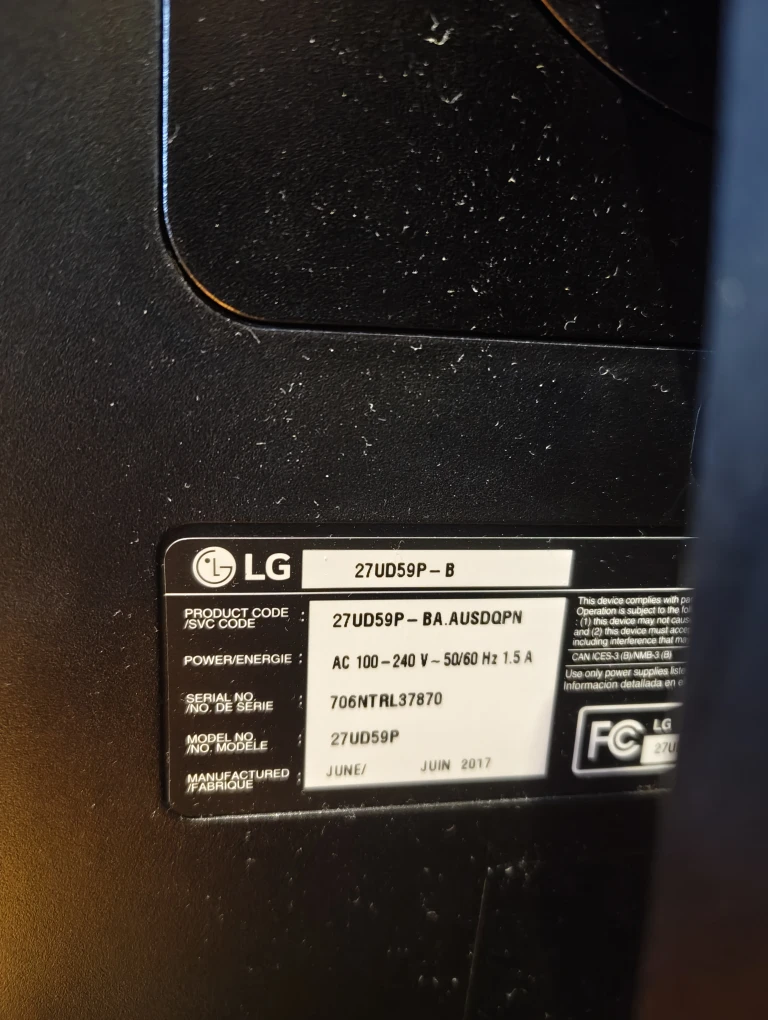 LG 27UD59P-B 27" 4K Monitor - photo 2