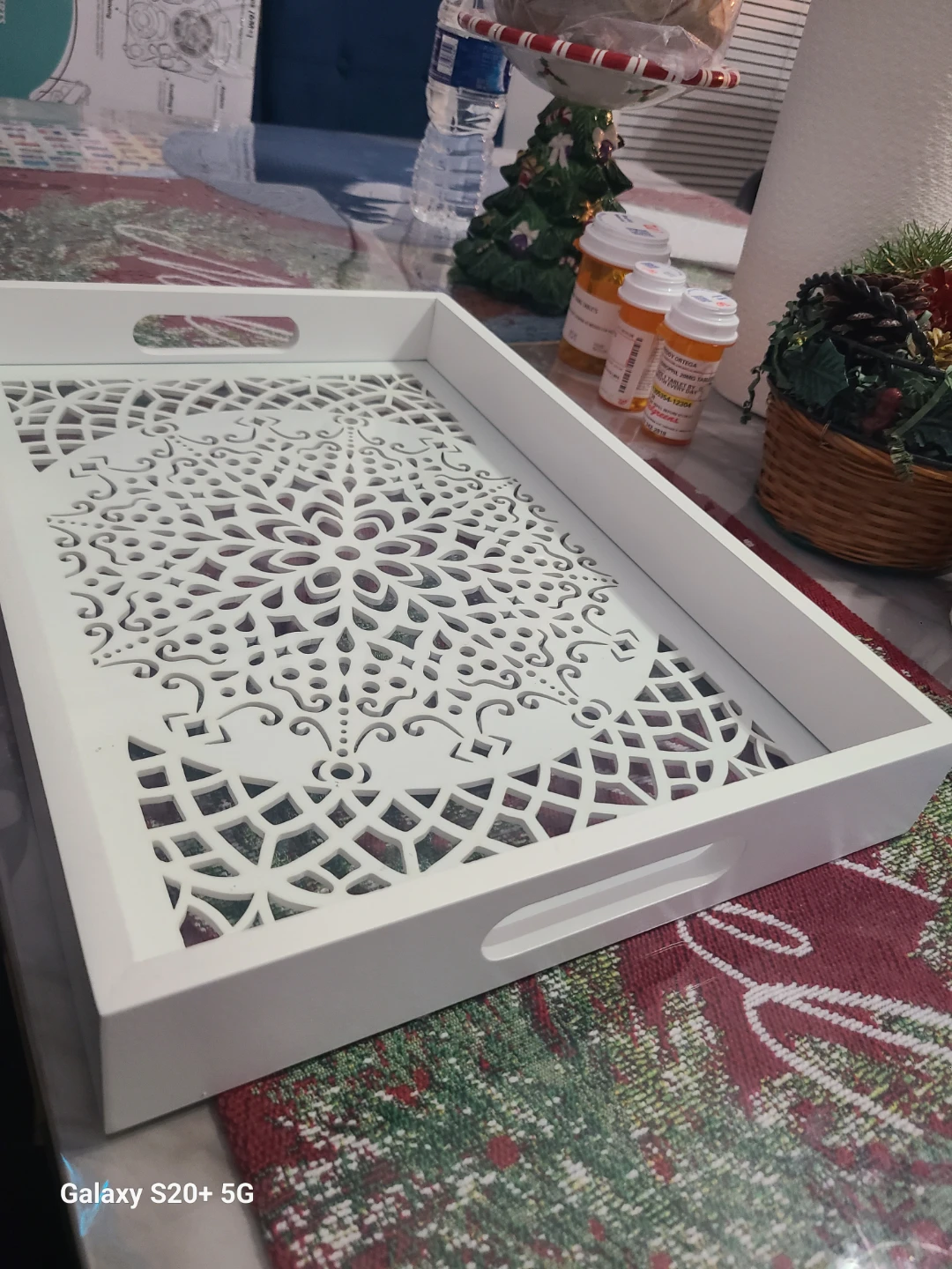 White Decorative Tray - photo 2