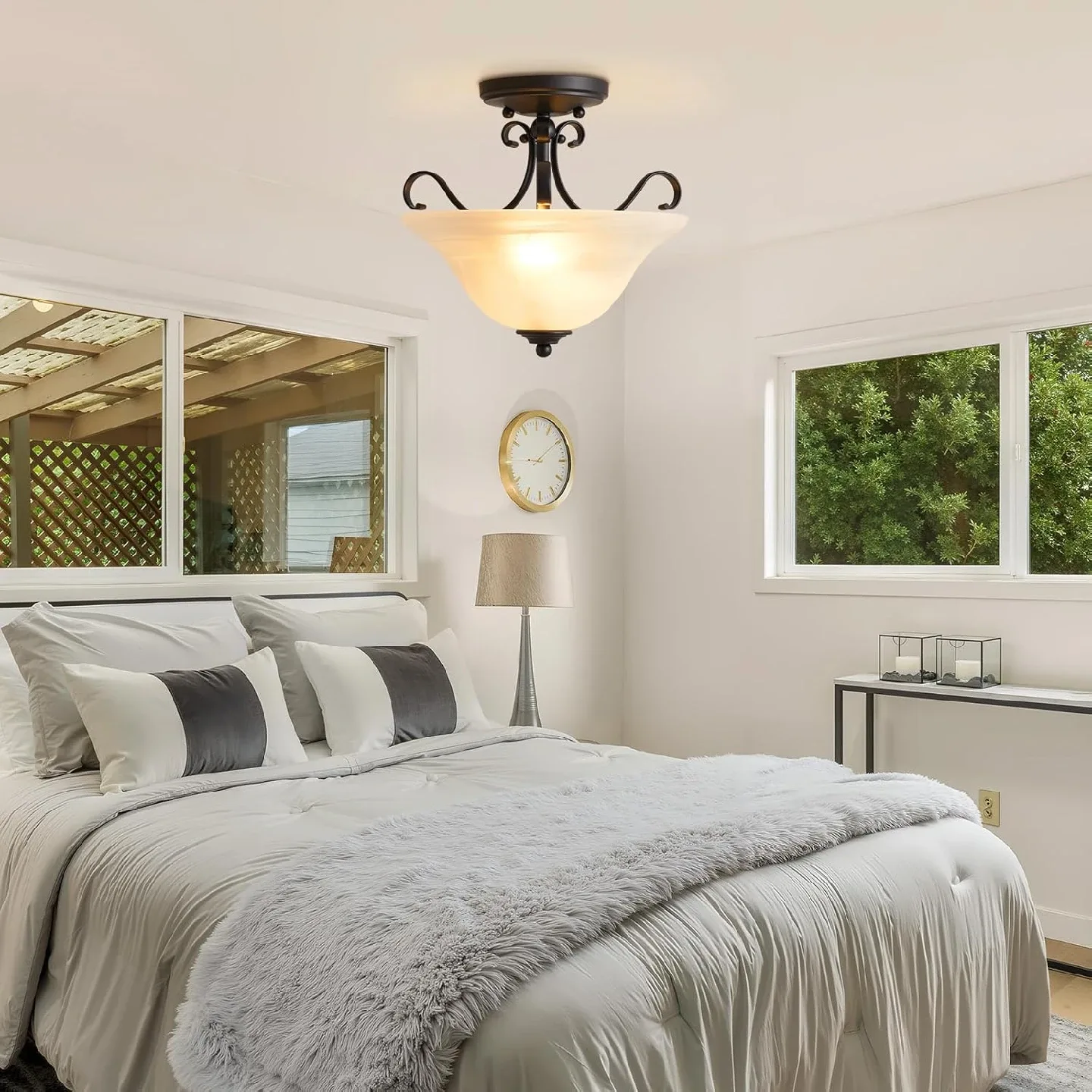 Semi Flush Mount Ceiling Light BNIB image indicator(3)