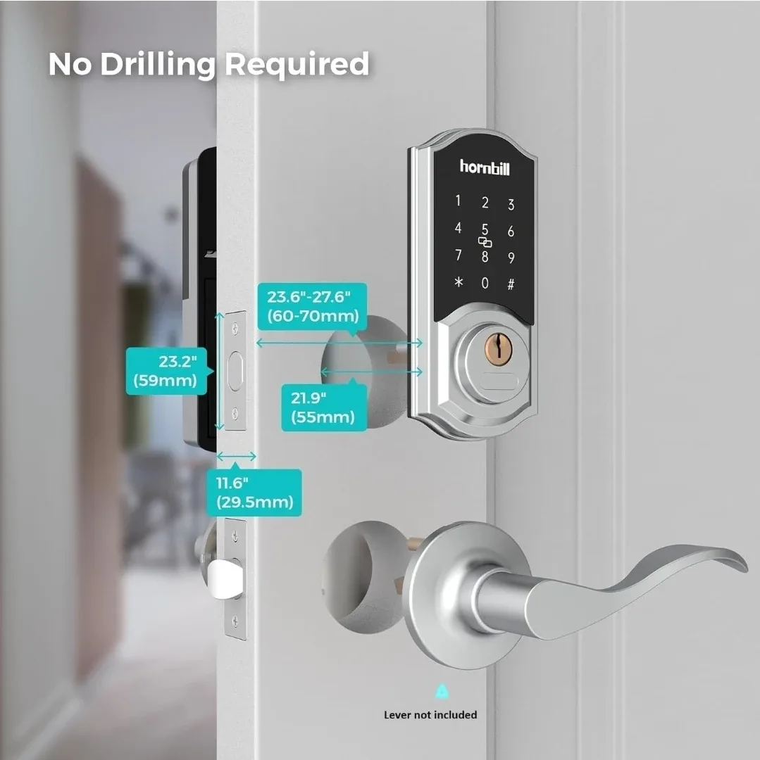 Hornbill Smart Deadbolt Lock - Keyless Entry image indicator(3)