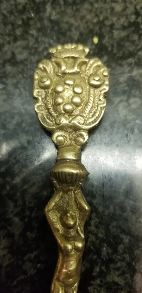 Vintage Ornate Brass Serving Set image indicator(3)
