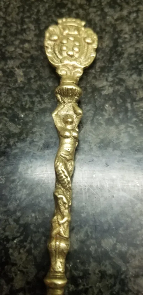 Vintage Ornate Brass Serving Set image indicator(5)