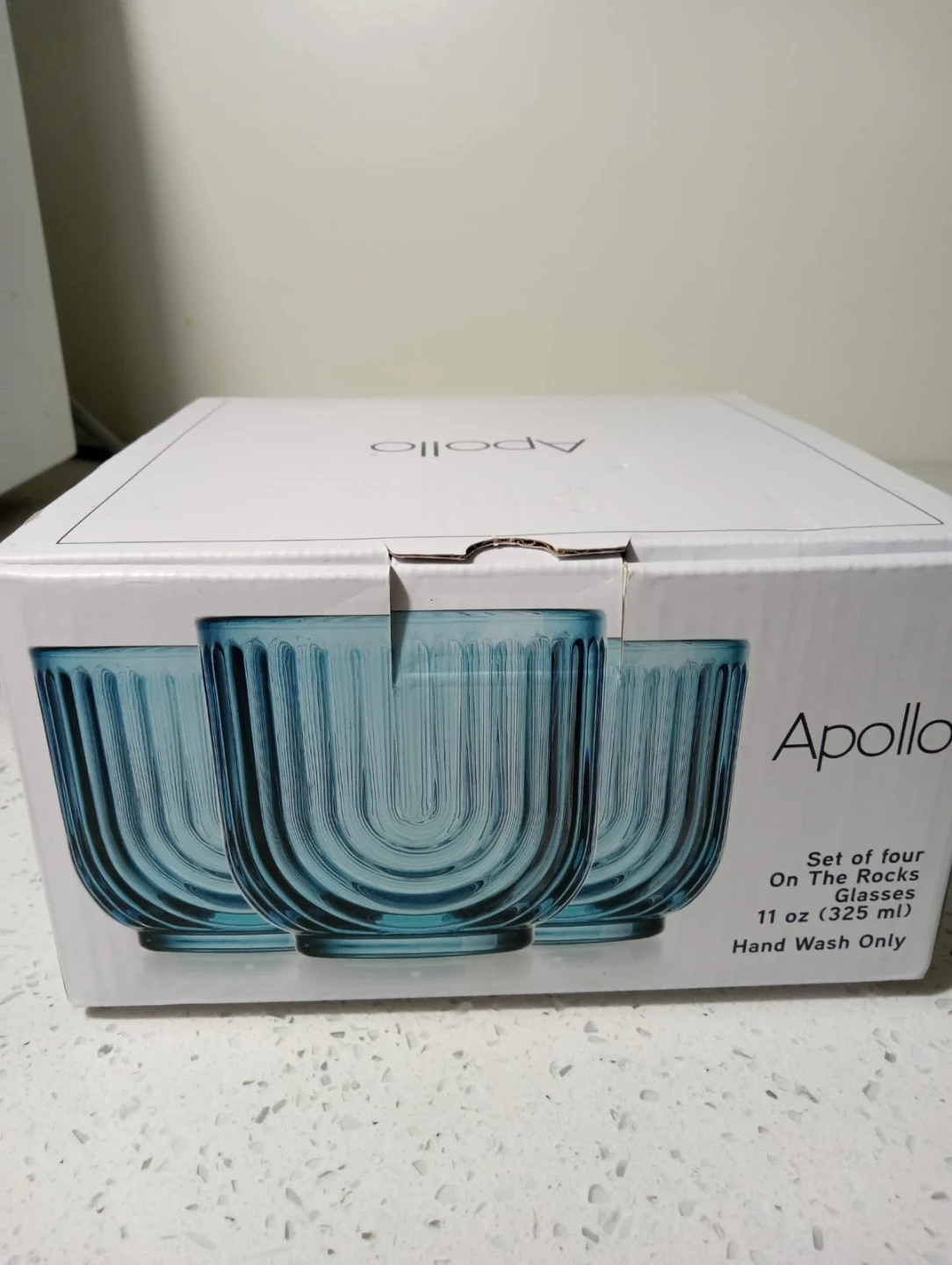 Apollo On The Rocks Glasses, Set of 4, 11 oz