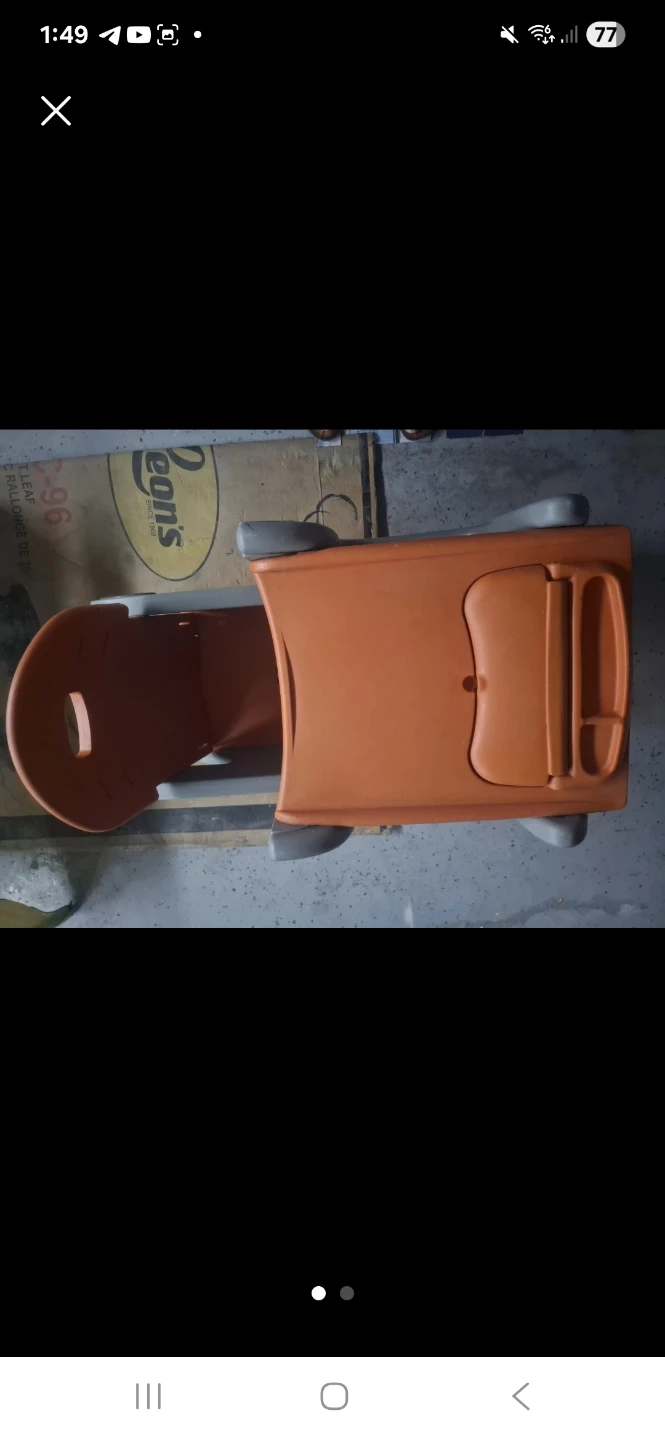 Orange & Grey Child's Booster Seat - photo 2