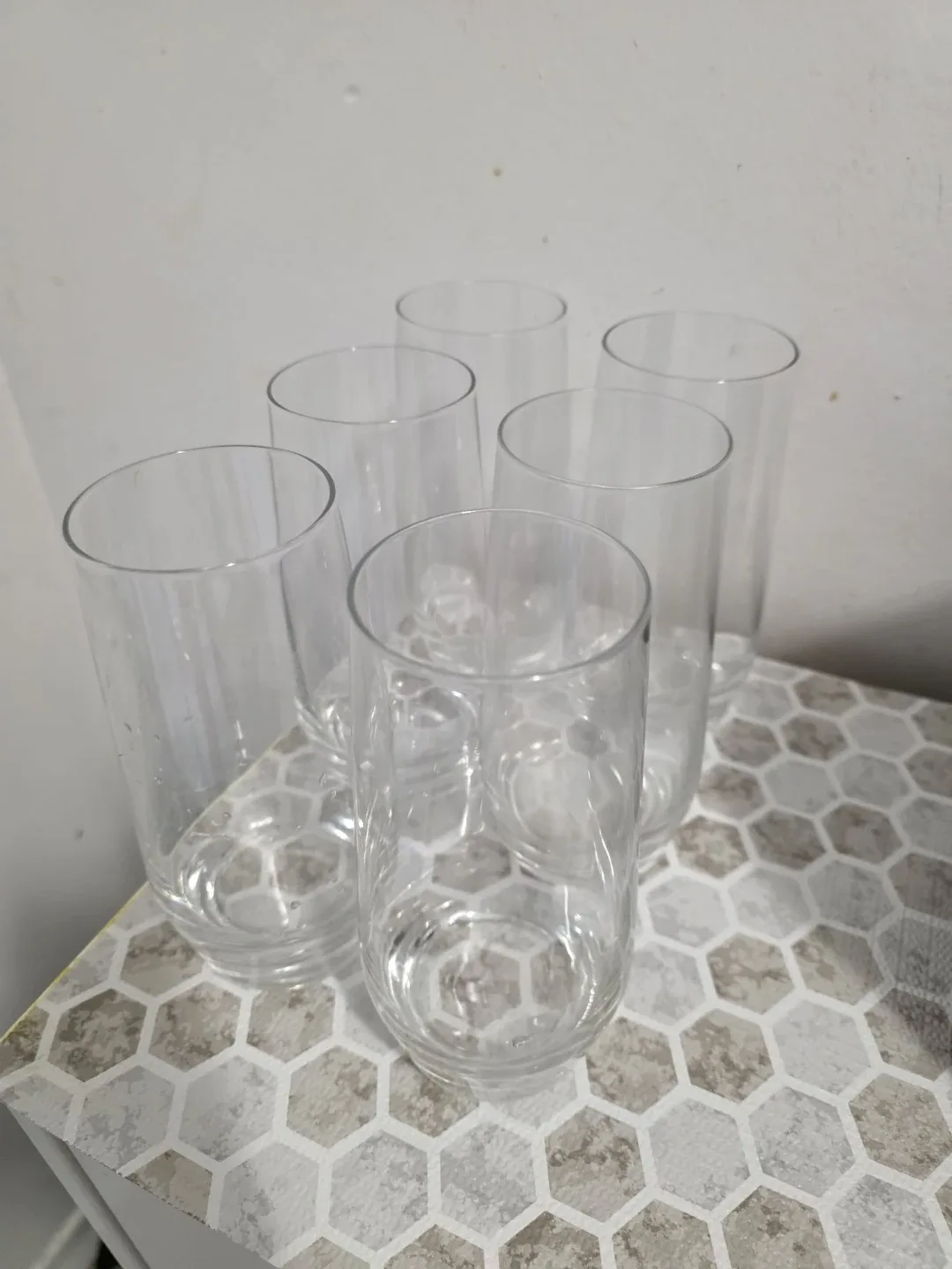 Set of Six Drinking Glasses