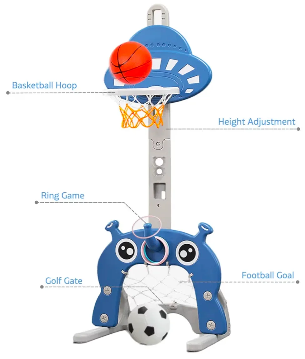 Kids 4-in-1 Adjustable Sports Activity Center image indicator(2)