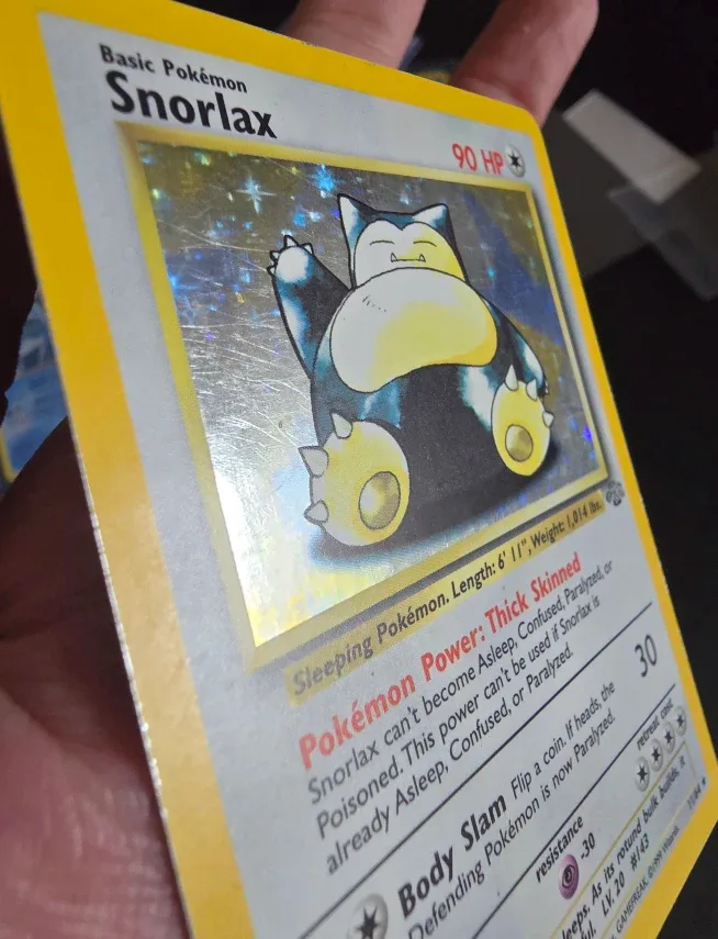 Snorlax 11/64  - Holo - Vintage  Pokemon Card image indicator(3)