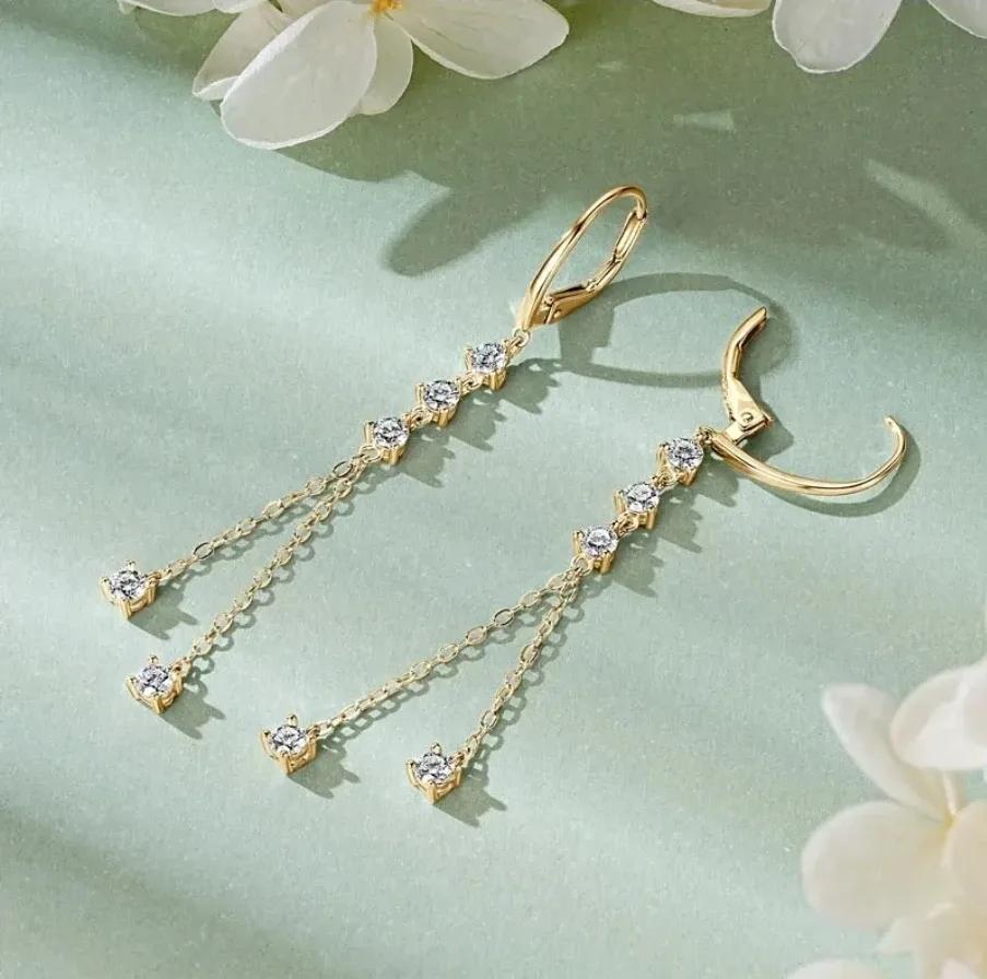 Earrings S925 Silver, Gold plated silver Earrings image indicator(4)