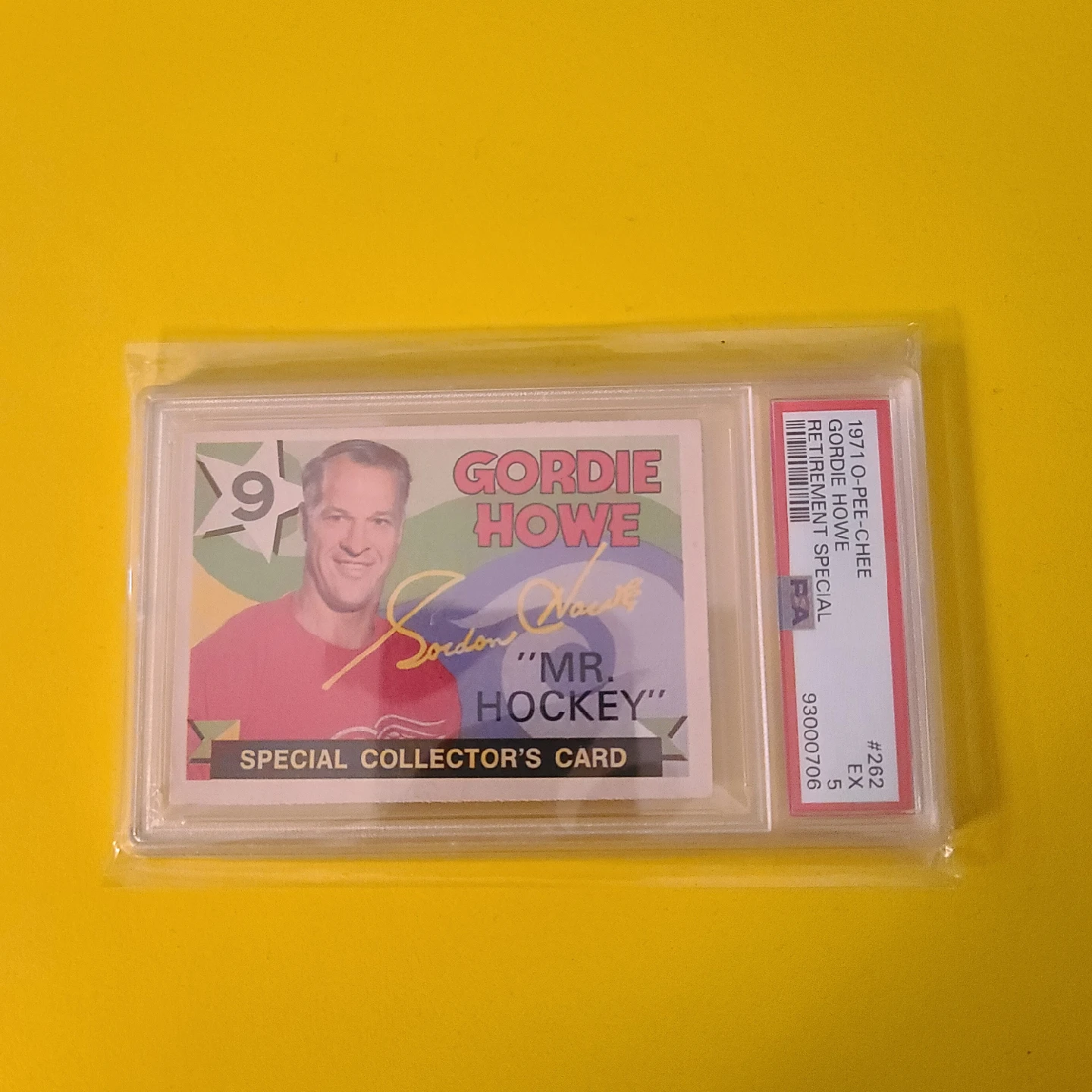 Gordie Howe Special Collector's Card 71/72 OPC
