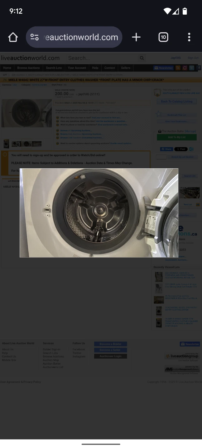 Miele W4842 White 27" Front Load Washer - photo 4