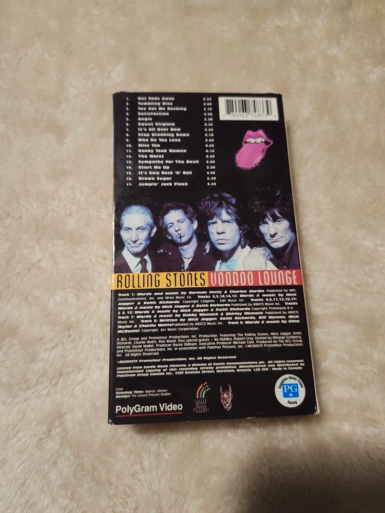 Rolling Stones Voodoo Lounge VHS Tape image indicator(2)
