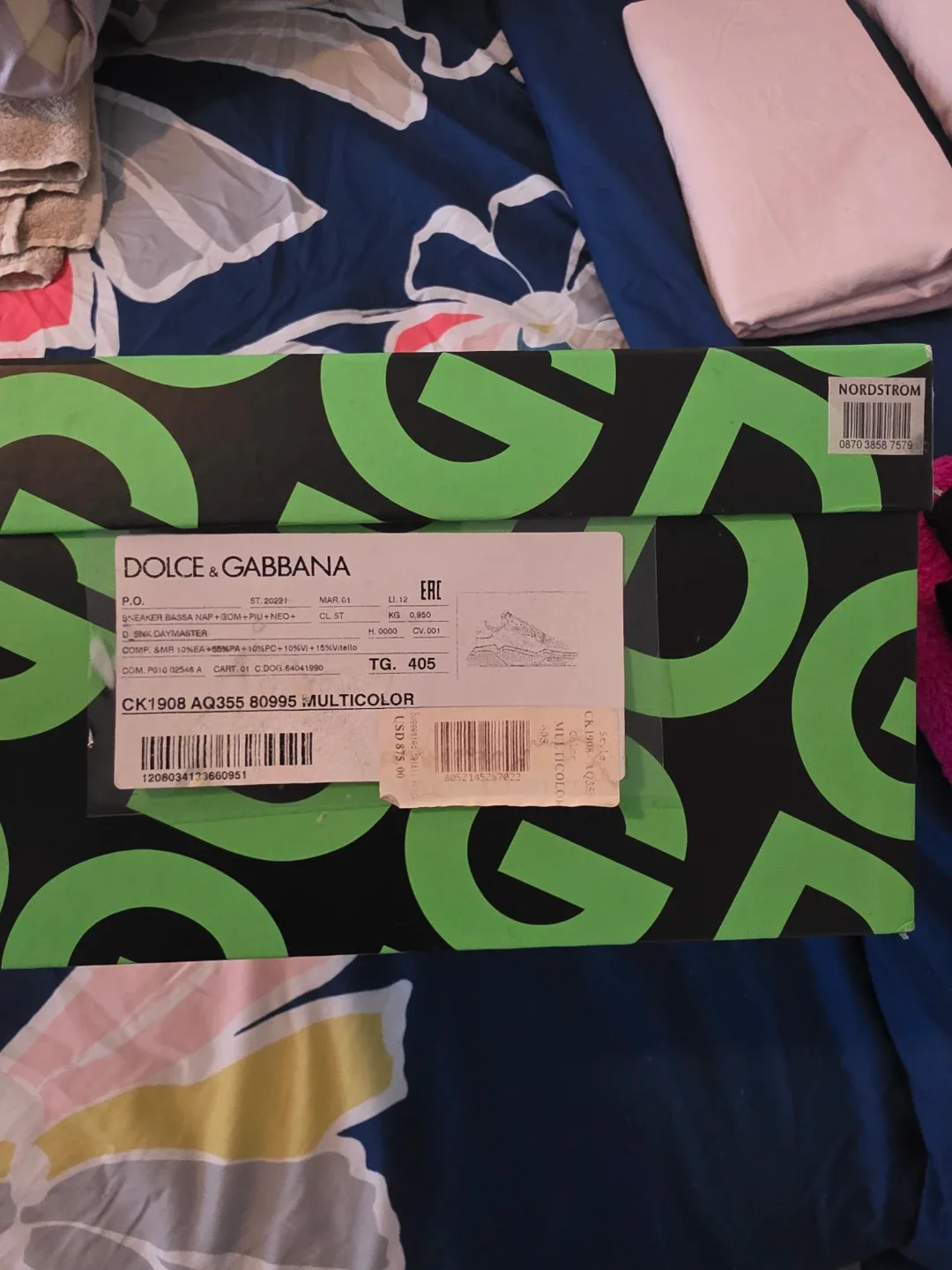 Dolce & Gabbana Multicolor Sneakers Size 40.5