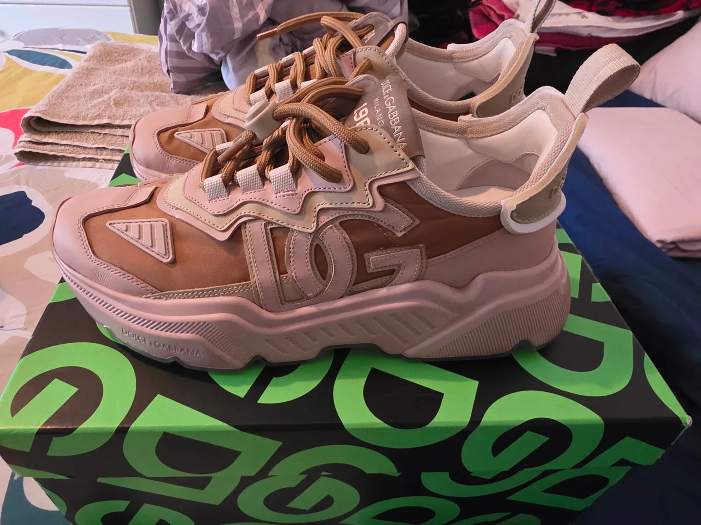 Dolce & Gabbana Multicolor Sneakers Size 40.5 image indicator(3)