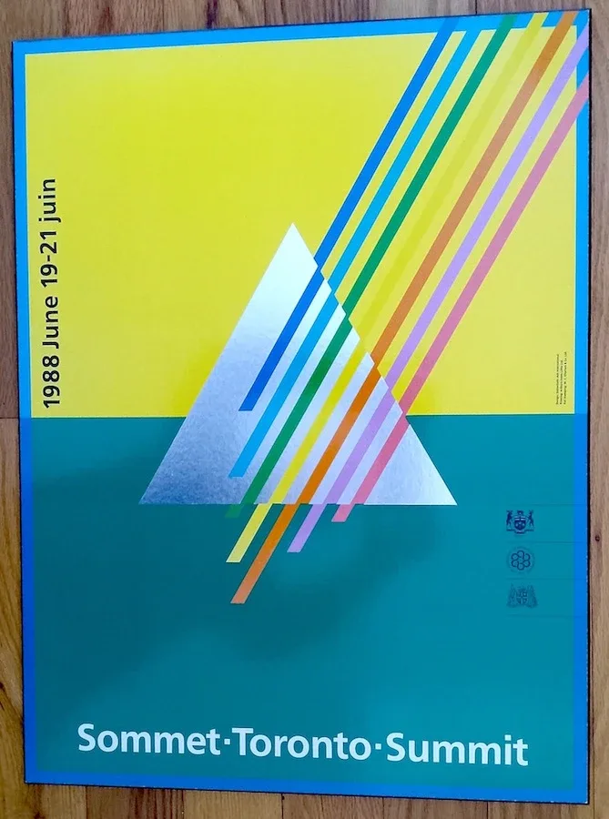 Poster, vintage collectible G7 Summit Toronto