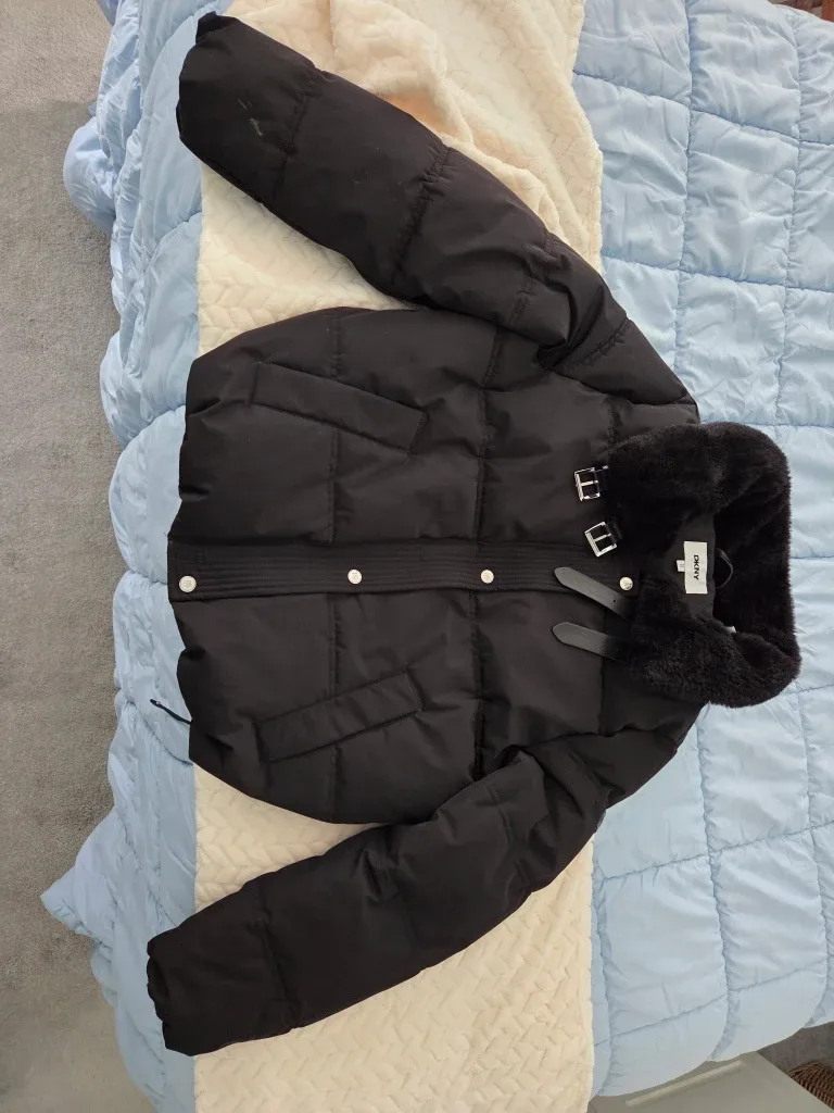 DKNY DL5MFU23 Black Puffer Jacket - Size M image indicator(2)