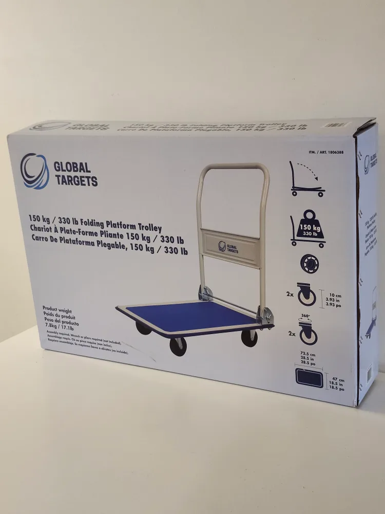 Global Targets Folding Platform Trolley - 330 lb Capacity image indicator(3)