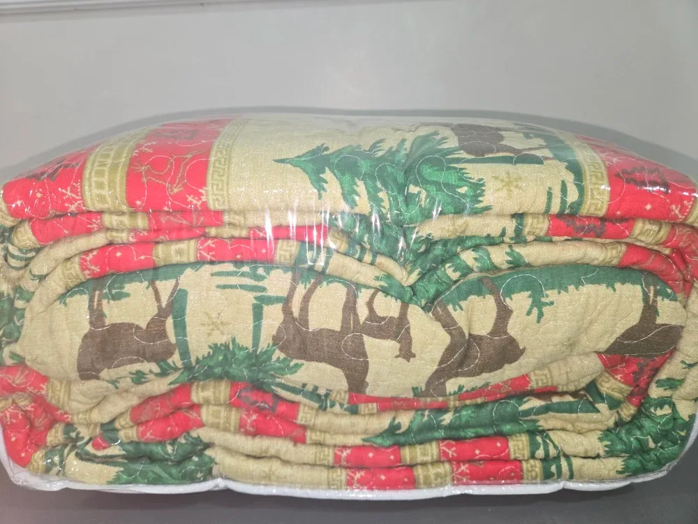 Christmas Reindeer & Tree blanket New image indicator(4)