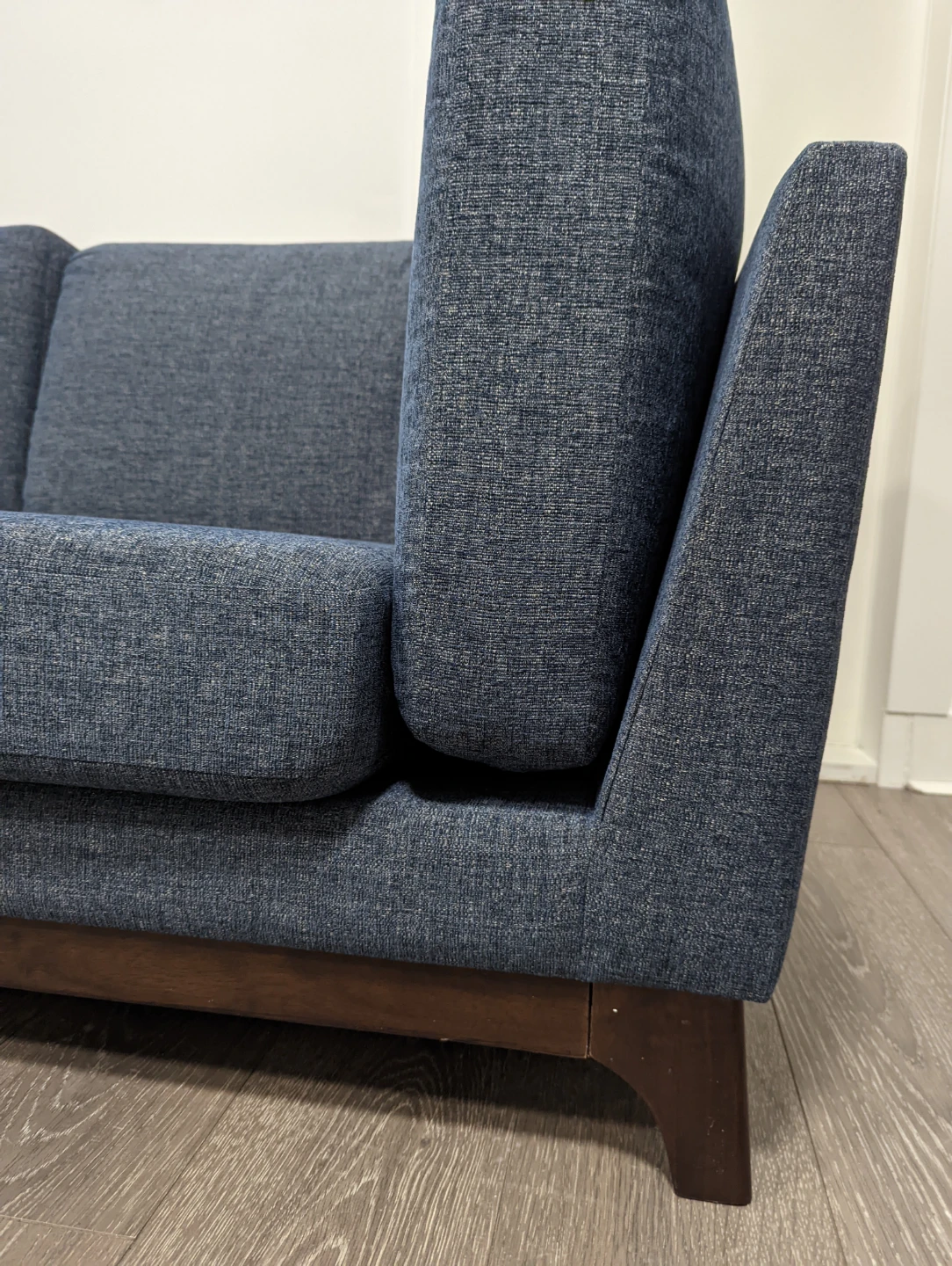 Brand NEW Article Ceni Denim Blue 3 seat sofa - photo 3