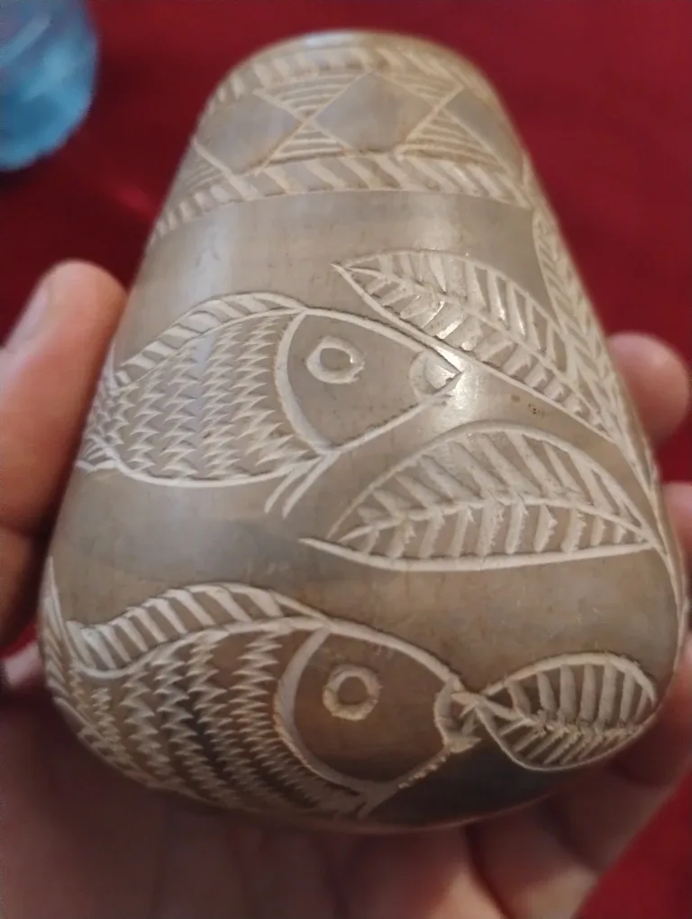 Hand Carved Stone Vase image indicator(2)