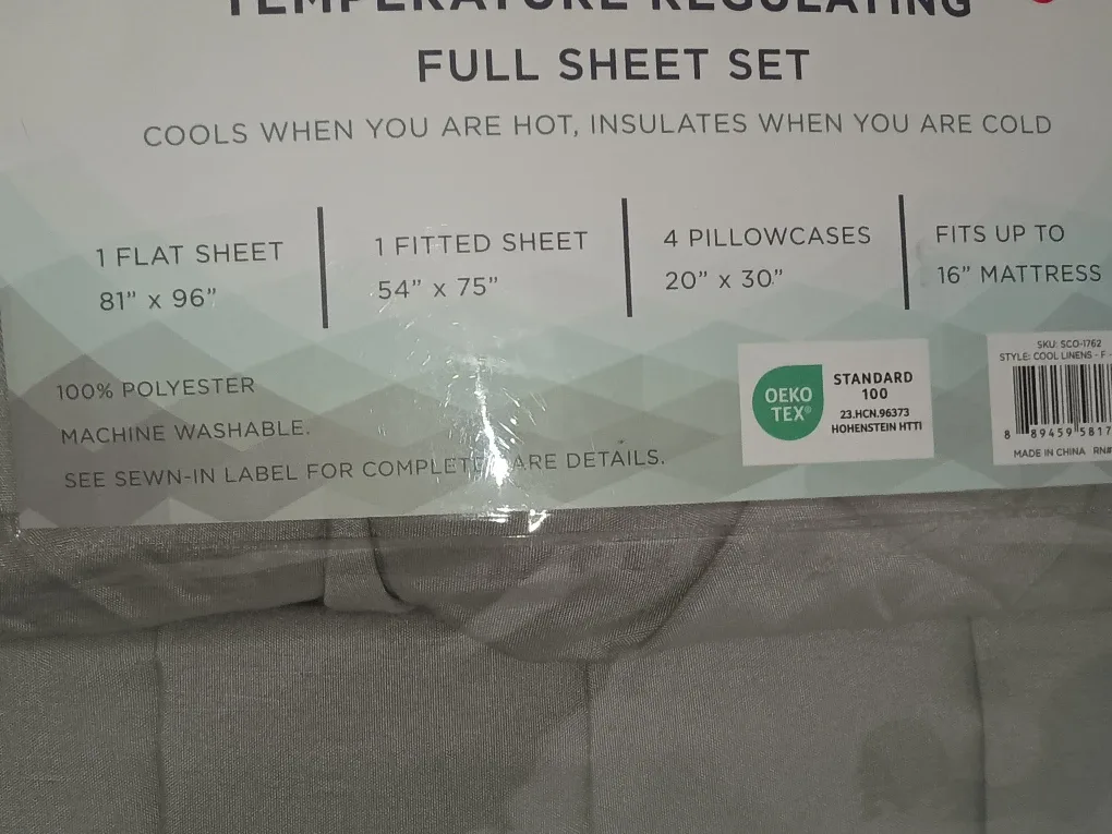COOL+SLEEP Temperature Regulating Full Sheet Set image indicator(4)