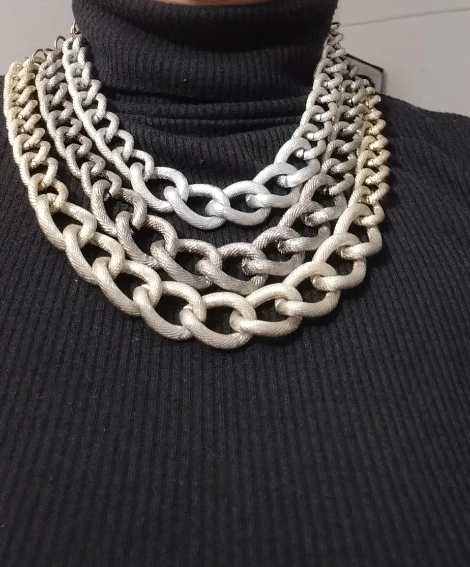 Assorted Chain Necklaces - Gold & Silver Tone image indicator(4)