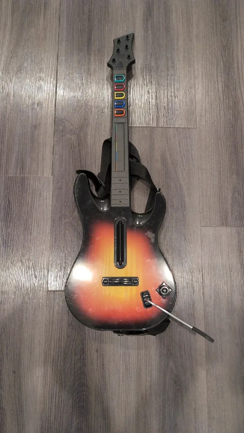 PS Guitar Hero Guitar Controller image indicator(2)