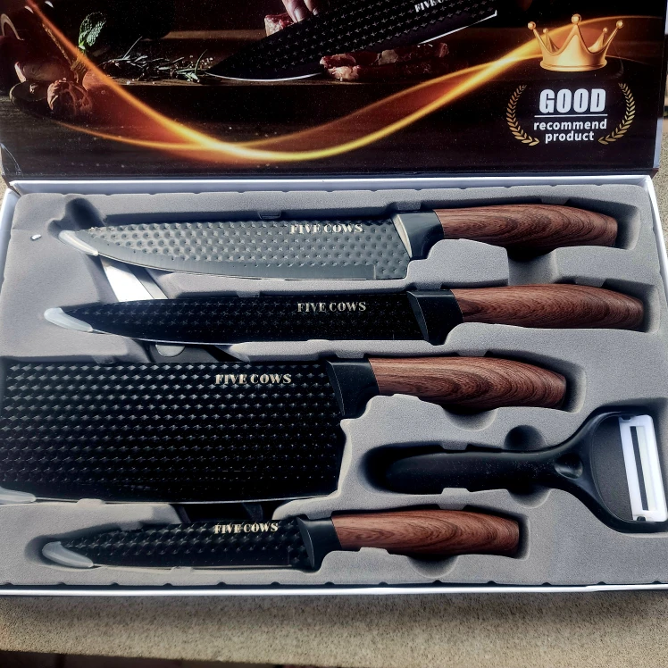 FIVE COWS Kitchen Knife Set - New in Box! - photo 2