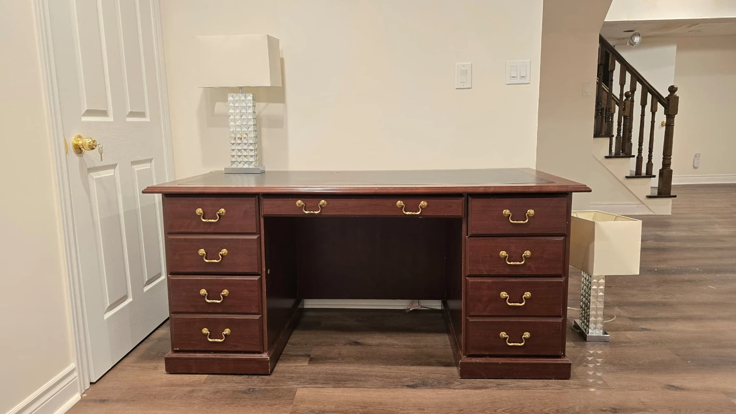 Large Wooden Executive Desk