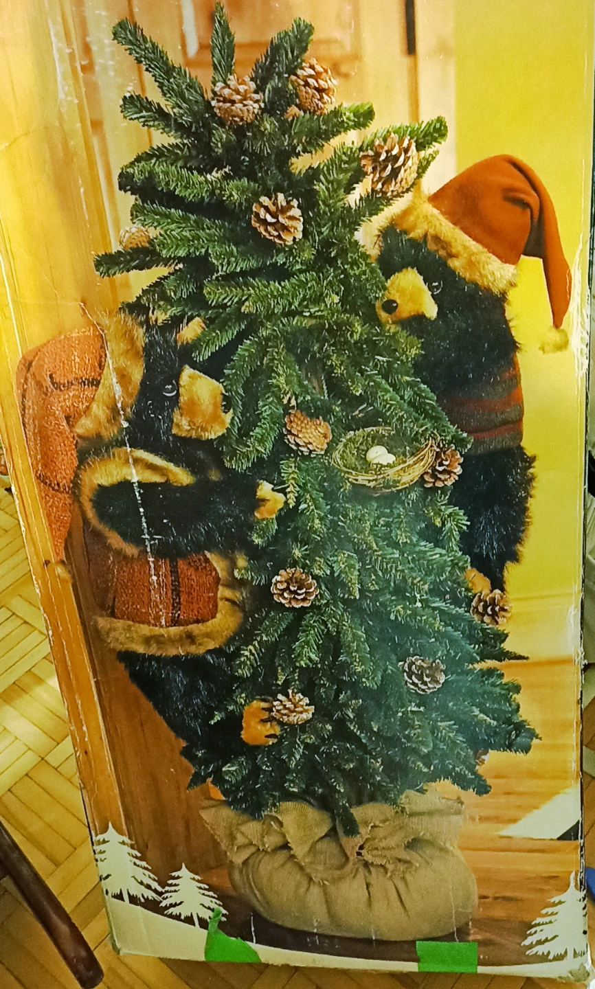 Artificial Small Christmas Tree with Bears