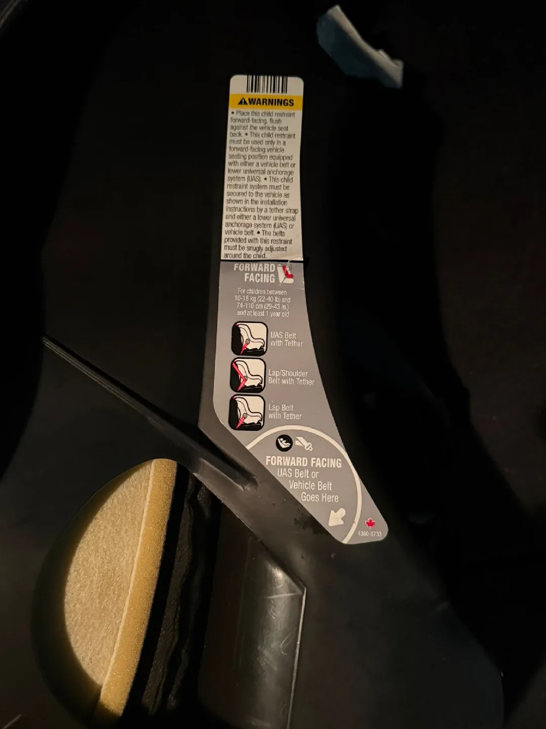 Cosco Car Seat image indicator(5)
