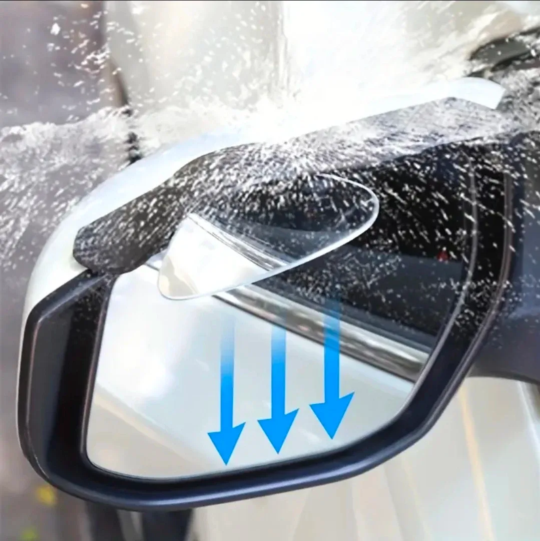 A Pair of Blind Spot Mirror Rain Visors 2 in 1 image indicator(3)