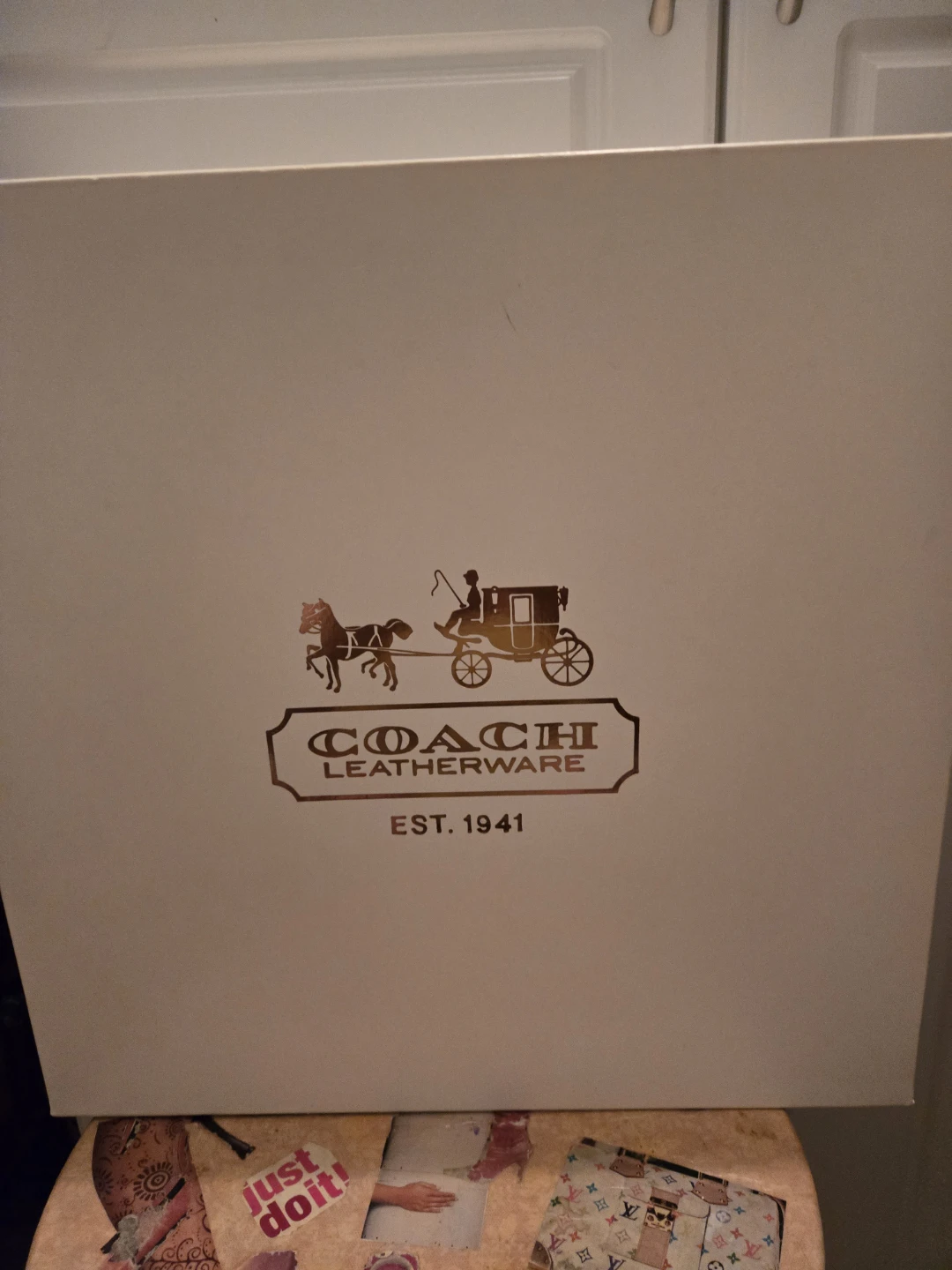 NEW in Box Coach Leather Red Bag - photo 5