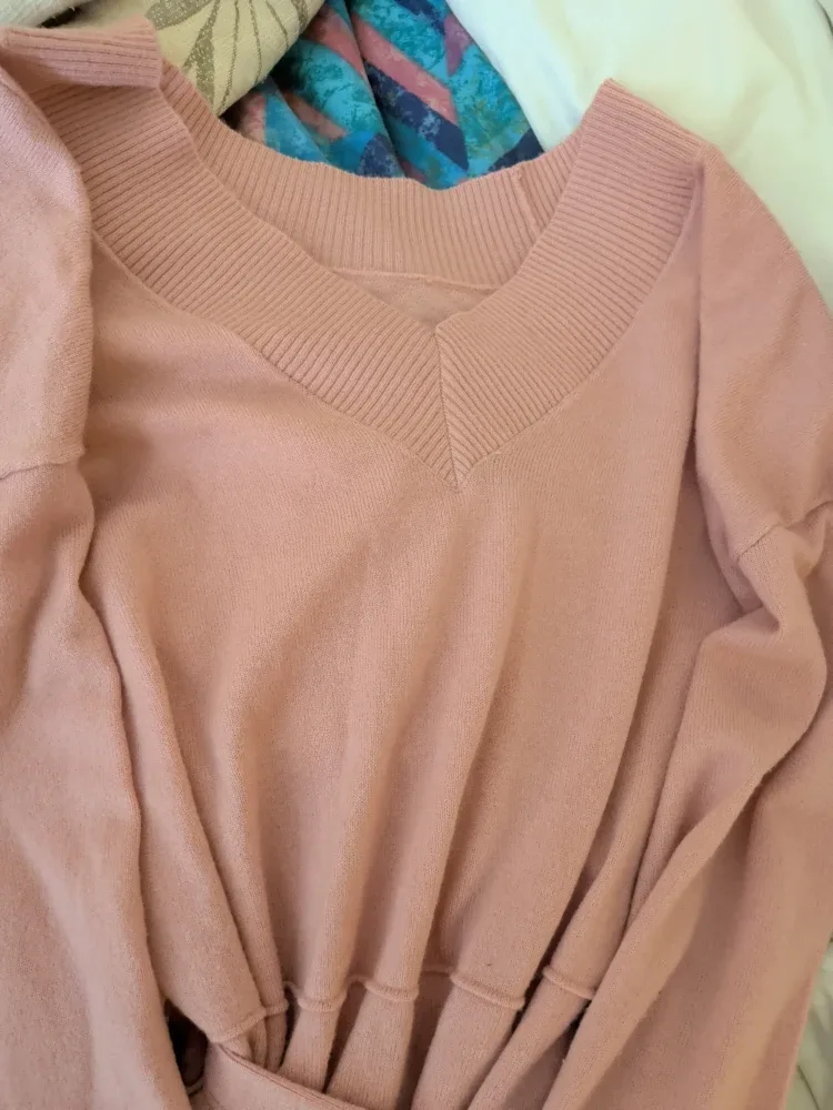 New Sequin Hearts Pink Sweater Dress image indicator(7)