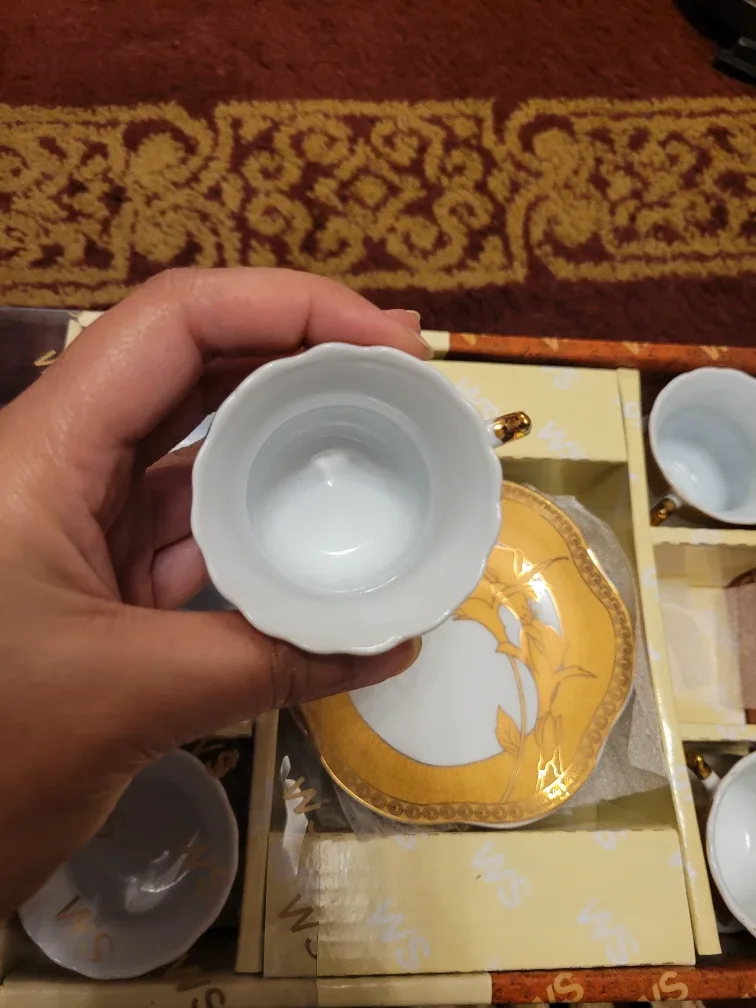 Turkish Coffee Set - Gold & White image indicator(3)