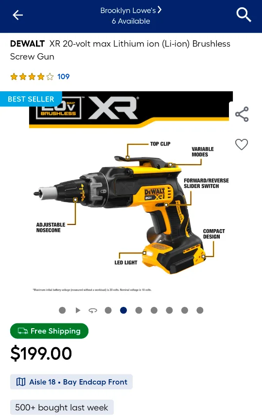 20V Max DeWalt ATOMIC Combo + XR Drywall Screw Gun image indicator(3)