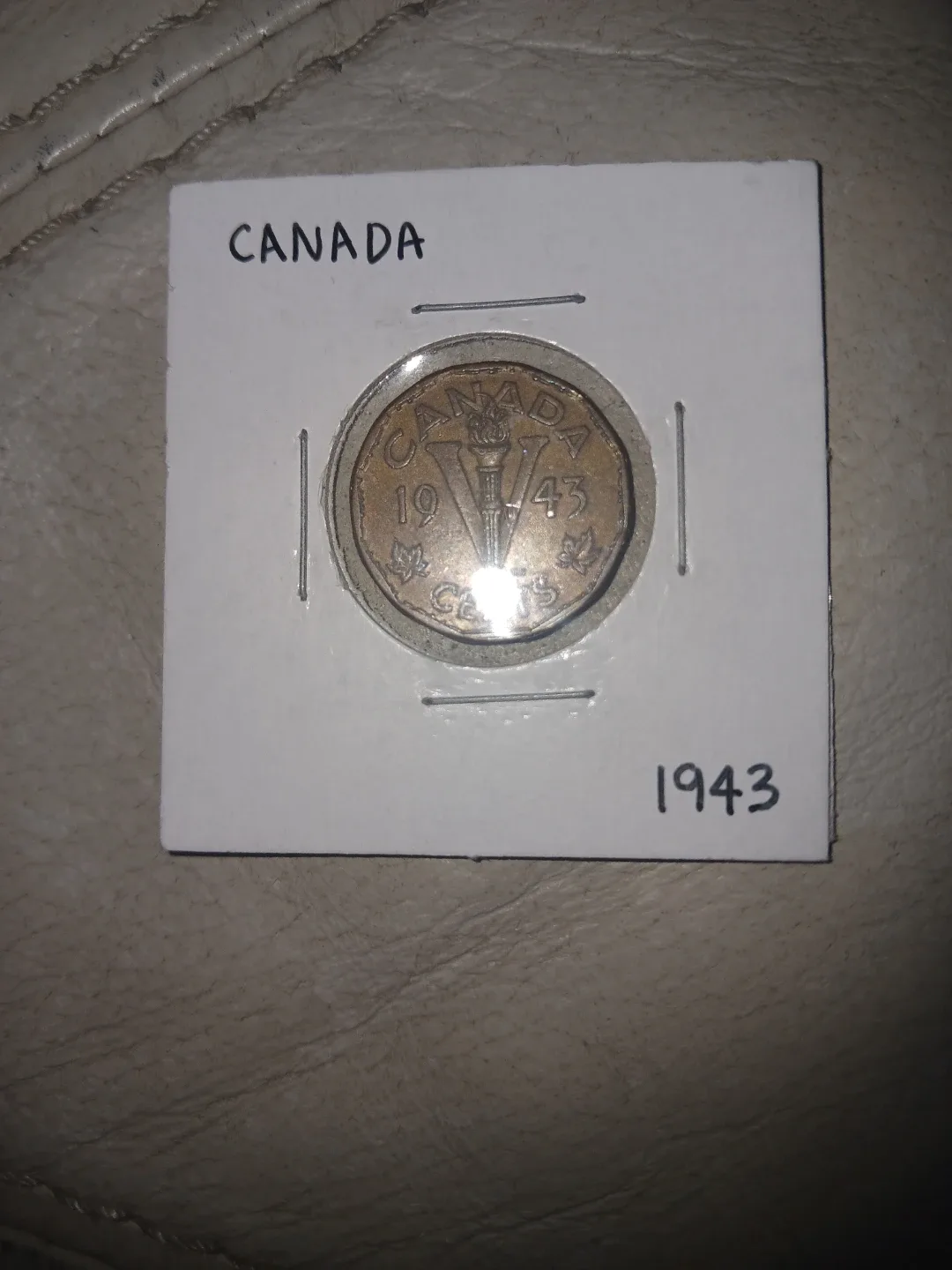 1943 Canadian Five Cent Coin image indicator(3)
