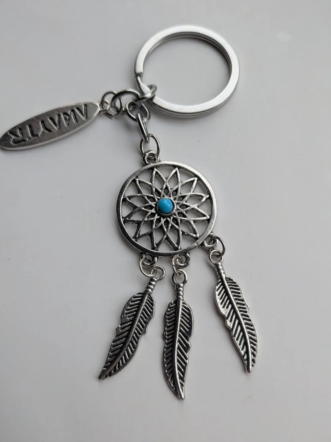 Dreamcatcher Keychain with Feathers image indicator(3)