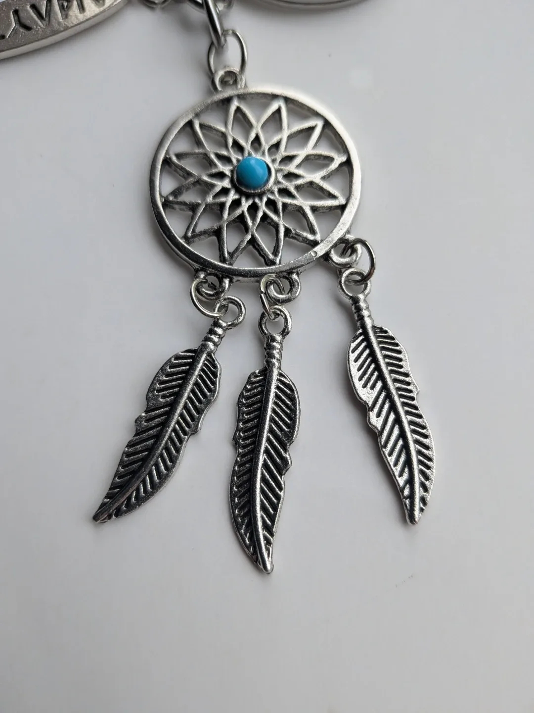 Dreamcatcher Keychain with Feathers image indicator(4)