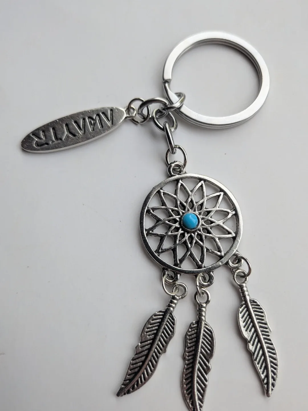 Dreamcatcher Keychain with Feathers image indicator(5)