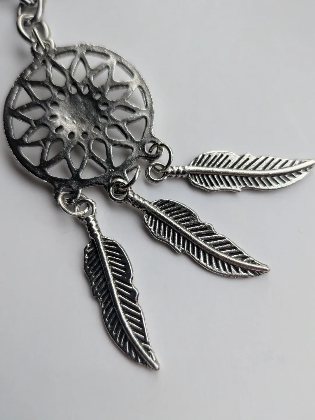 Dreamcatcher Keychain with Feathers image indicator(7)