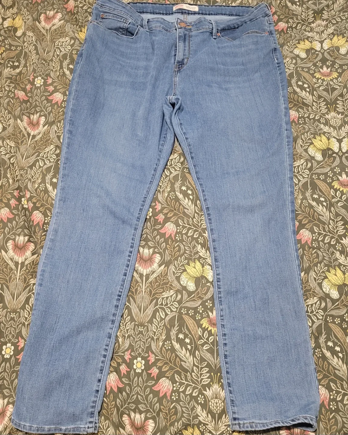 Levi Strauss Signature mid rise straight Jeans W34 L32 thumbnail