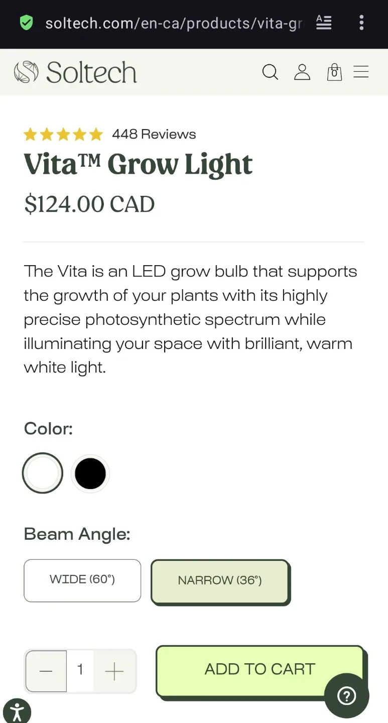 Soltech Vita PAR30 LED Grow Bulb image indicator(5)