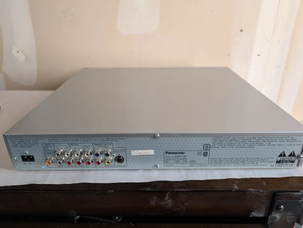 Panasonic DVD/CD Player DVD-F87 image indicator(4)